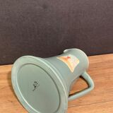 Pitcher, earthenware pitcher with headlight decoration signed Gabriella Railler