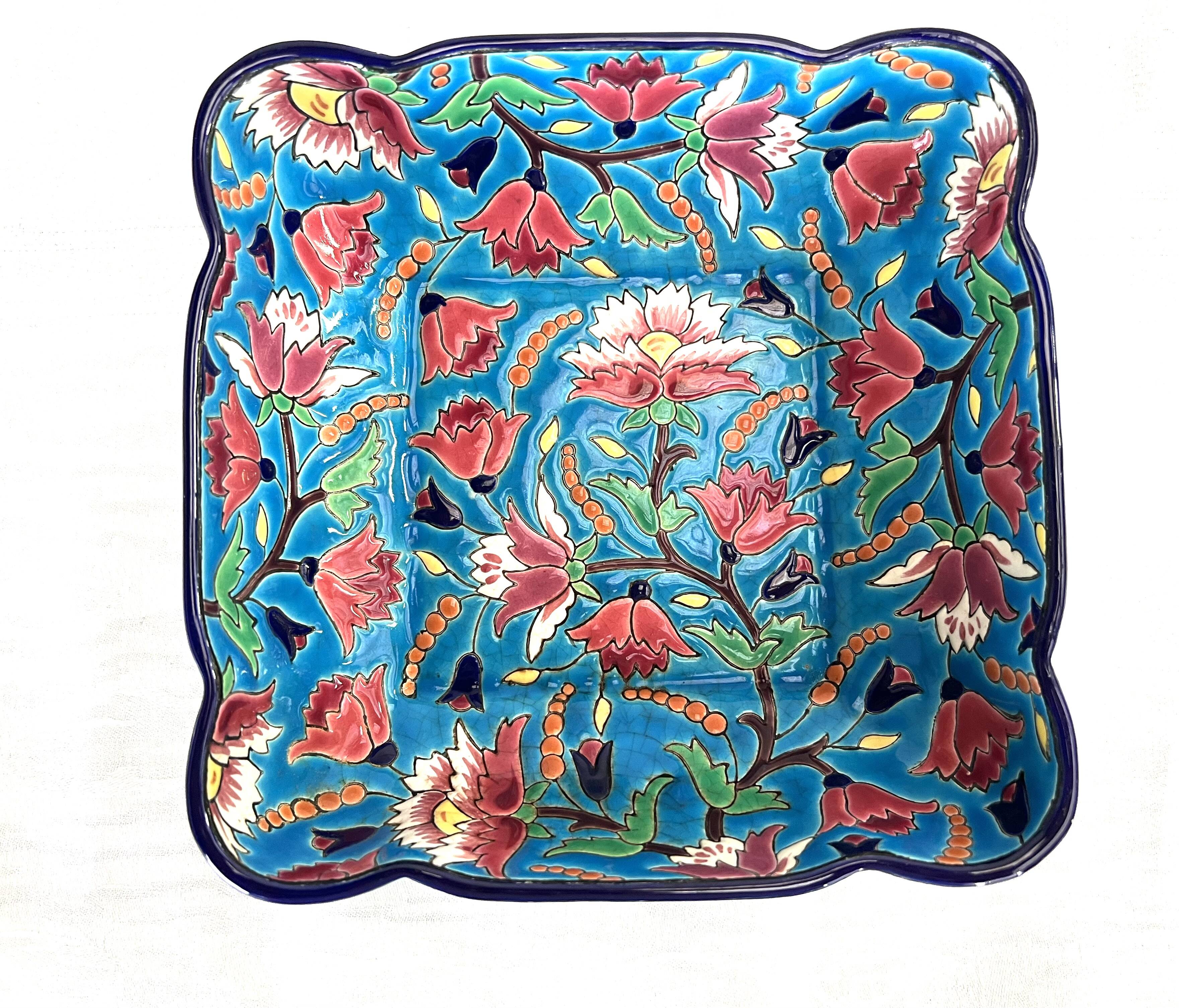 Longwy enamelled earthenware cup