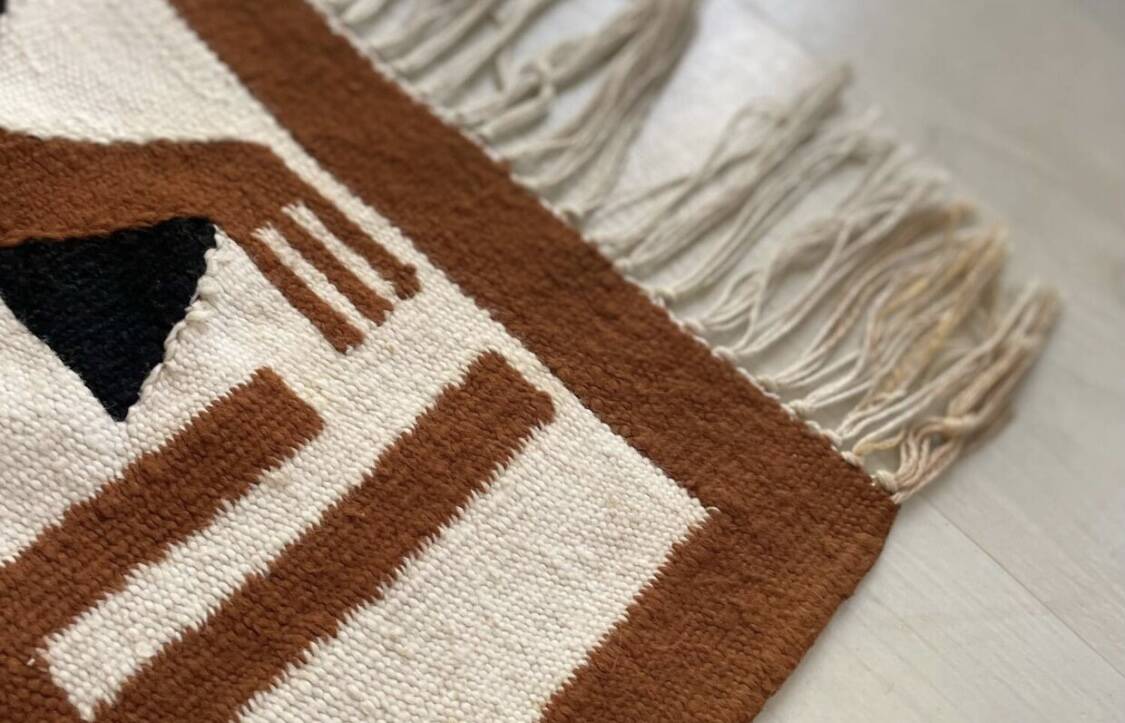 Handmade Peruvian wool rug