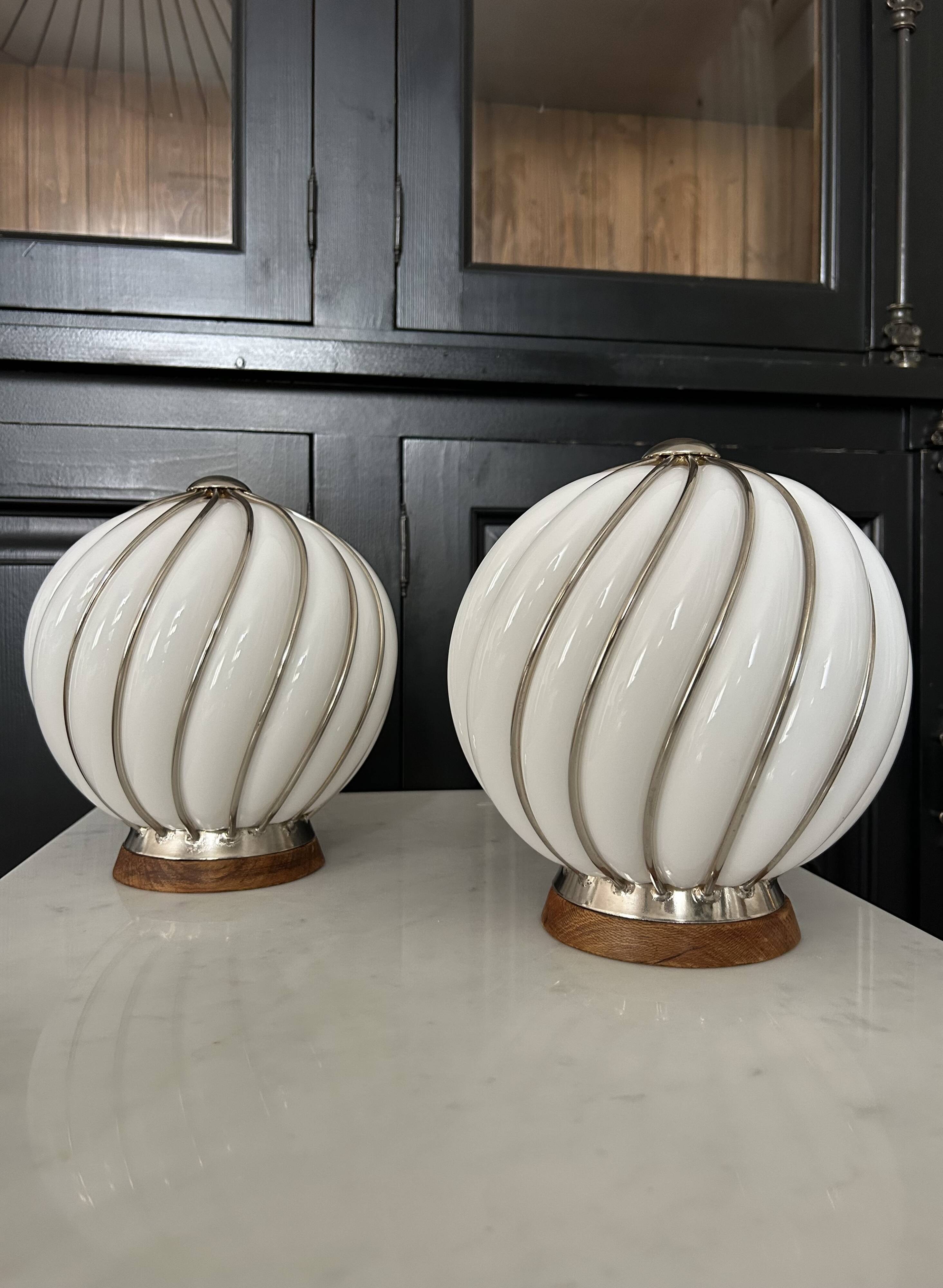 Lampe Adolf Loos, verre de Murano
