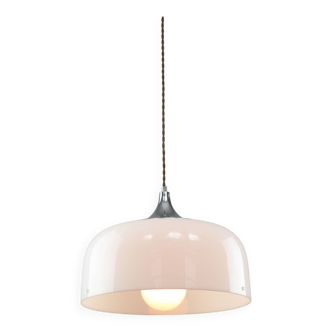 Suspension blanche Space Age de Guzzini, années 1960