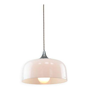 Suspension blanche Space Age de Guzzini, années 1960
