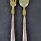 Art Deco silver plated salad servers