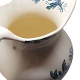 Old Large Toilet Pitcher Saint Amand And Hamage St Anonymous Green Peony
