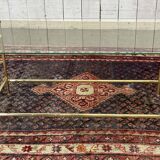Glass and brass coffee table - 1970s
