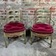 Pair of provençal straw armchairs late nineteenth