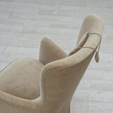 1960s, Danish armchair in green/brown furniture velour, original condition.