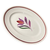 Digoin sarreguemines oval dish - fanfan model