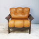Fauteuil danois en cuir