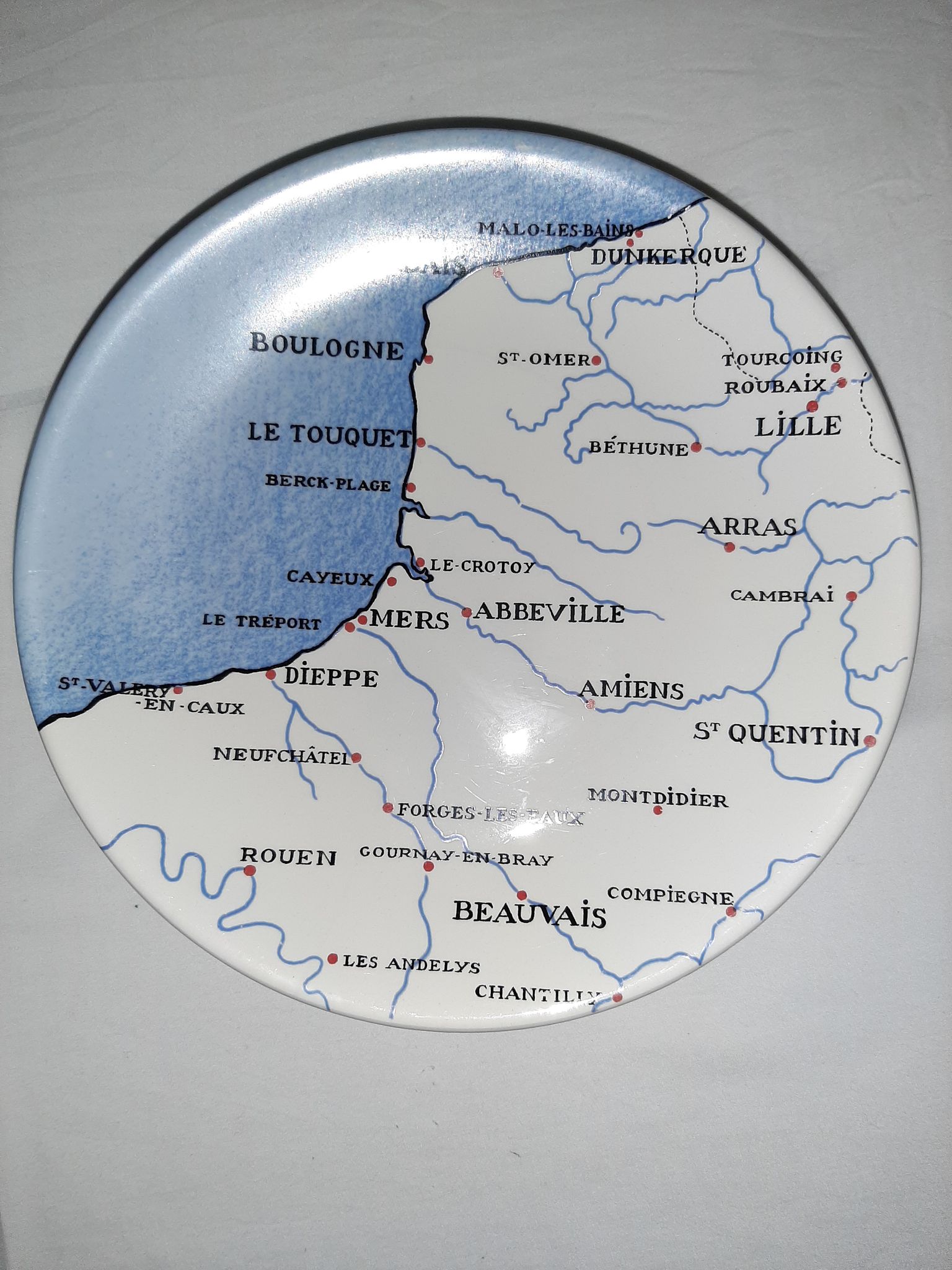 Plates Côtes de France Primavera Colette Gueden KG Lunéville