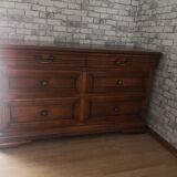 Chest of drawers with 4 drawers in cherry wood