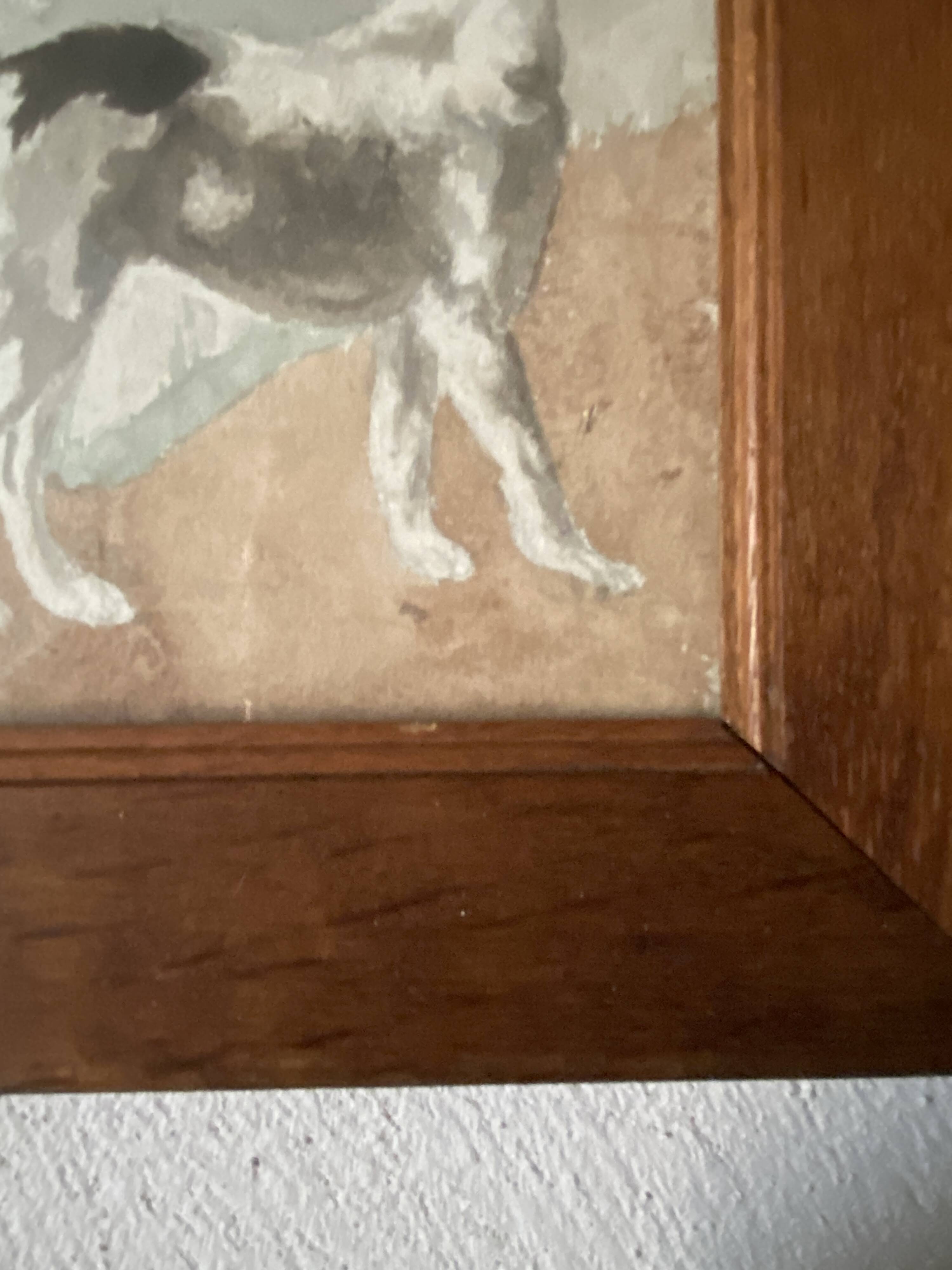 Aquarelle sous verre, XIXème s.