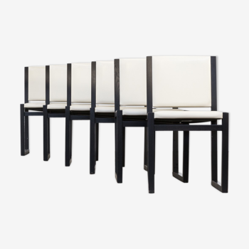 Antonio Citterio ‘simplice’ dining chairs for B&B Italia set/8