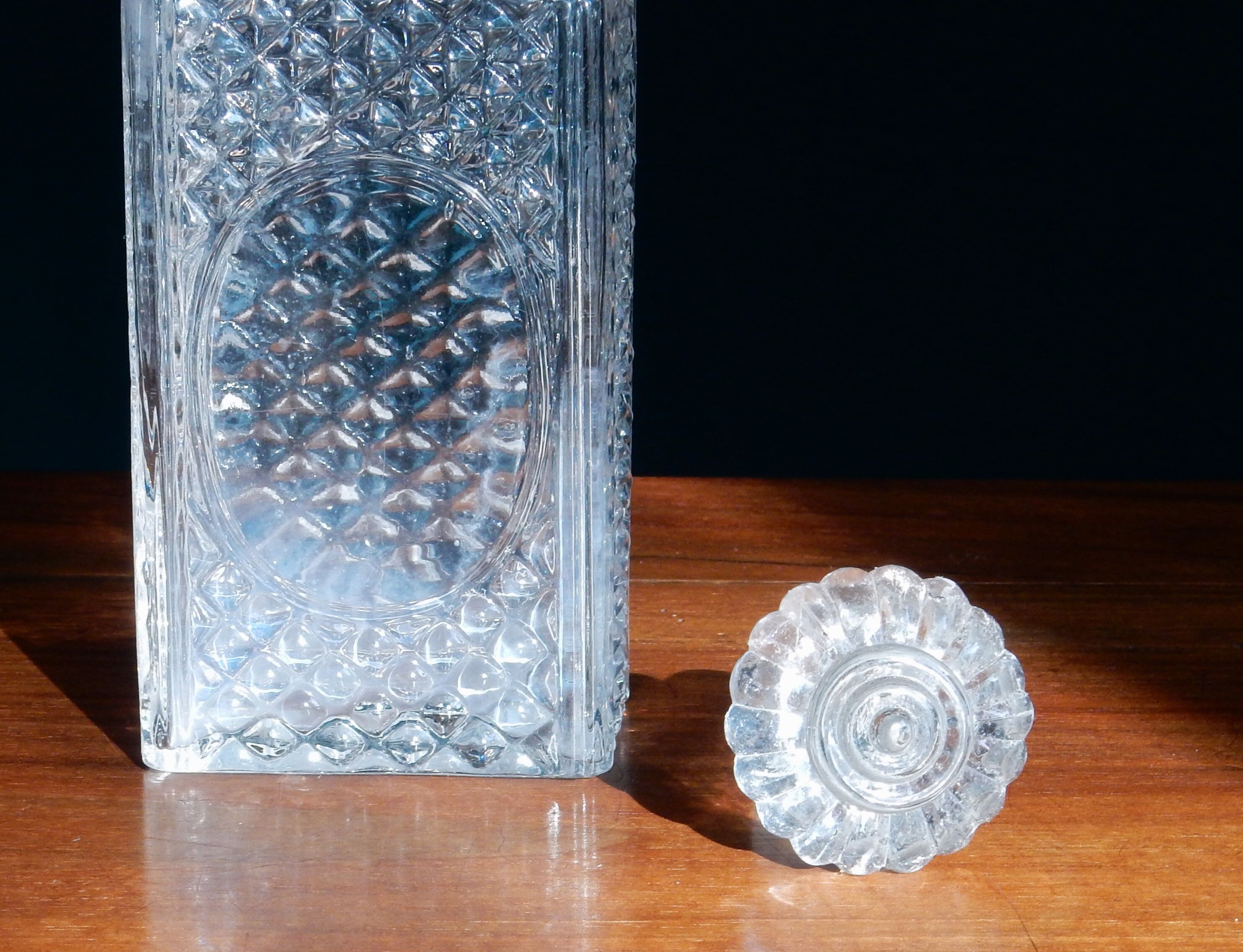 1960s vintage glass perfume bottle