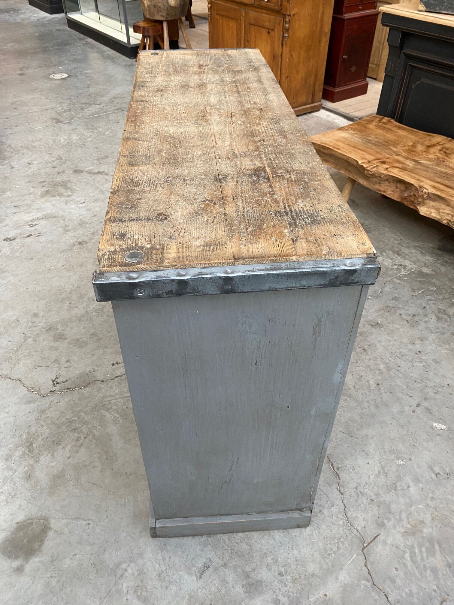 Factory cabinet with drawers