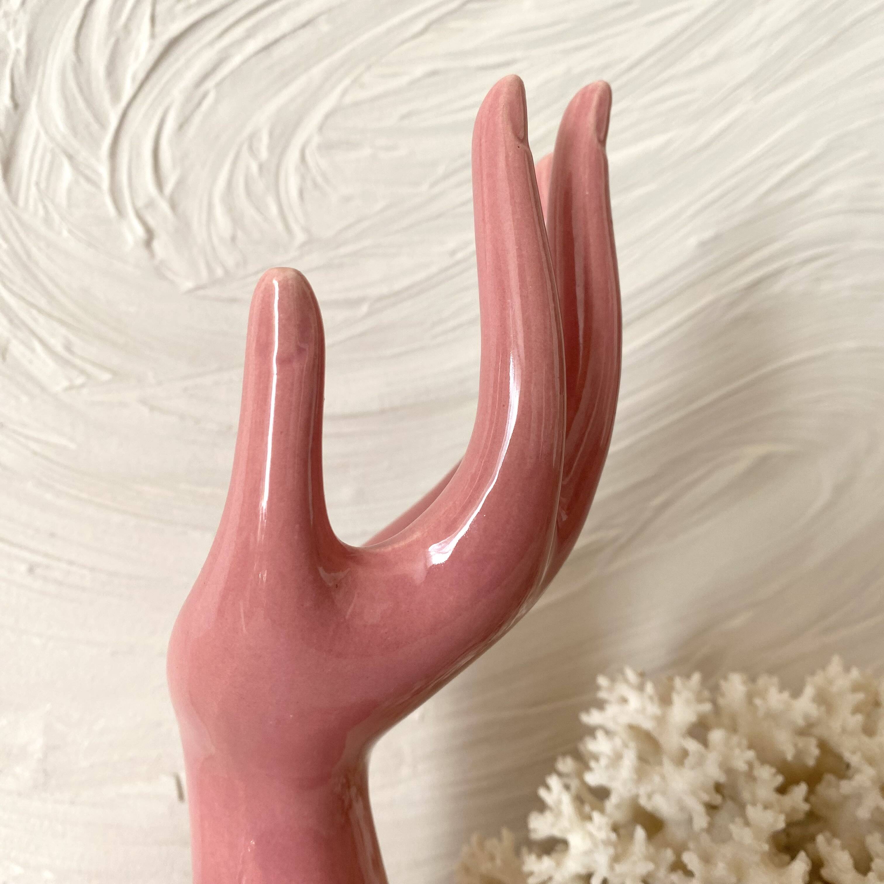 Vase main single flower 1980s