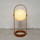 Lampadaire scandinave plywood globe 1960