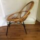 Fauteuil en rotin vintage