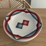 Set of 6 hollow plates Badonviller France