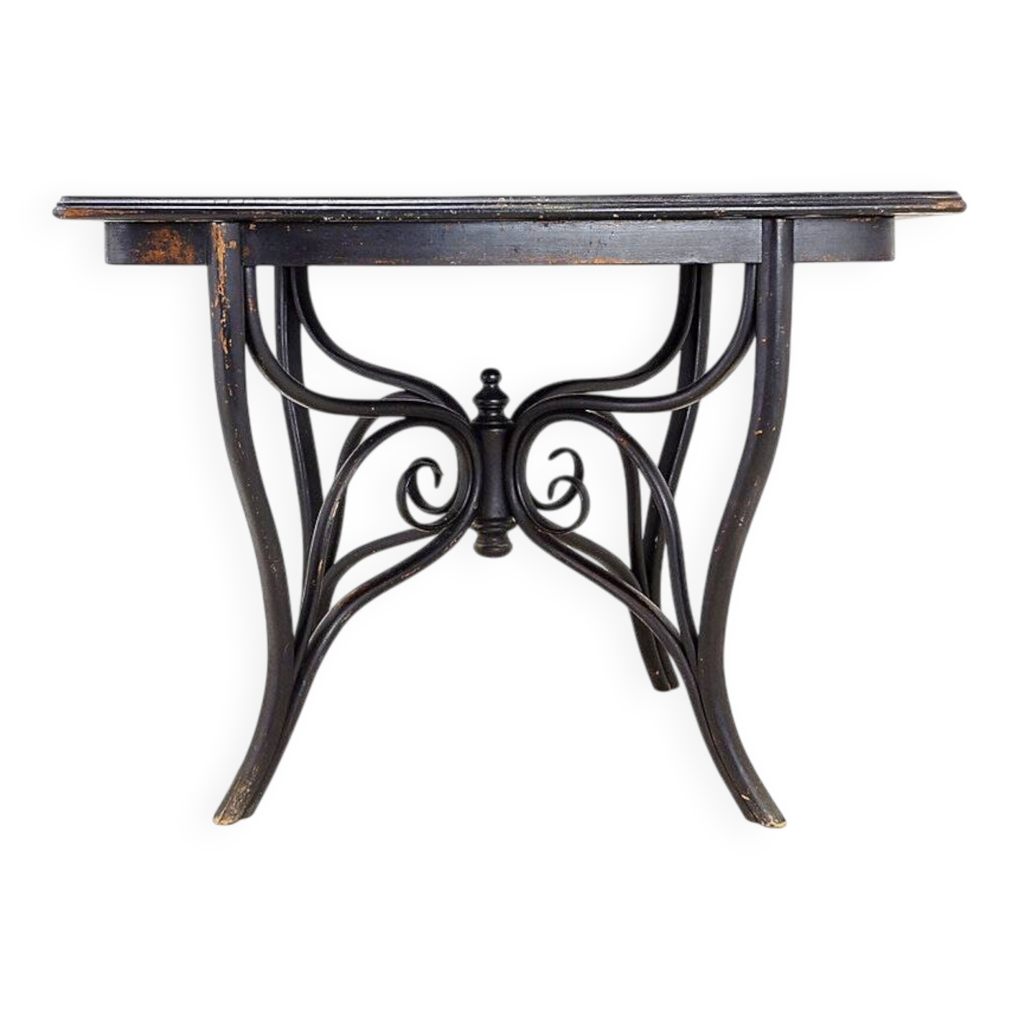 Art Nouveau side table/console in painted wood, circa 1900