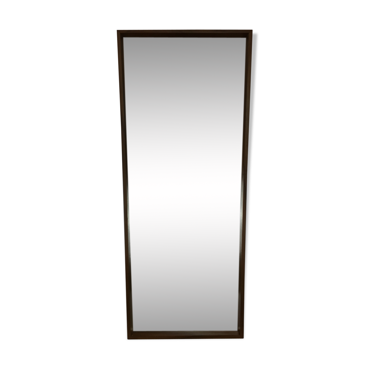 Miroir scandinave 81x36 cm asymétrique trapèze années 60