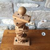 Set of vintage dominoes in solid wood