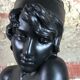 Art Nouveau woman bust in plaster signed E.Villanis