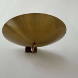 Vintage wall light with dimmer, brass, France 1980
