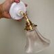 Vintage tulip wall lamp in holophane glass