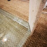 Italian travertine, perspex and glass coffee table, circa 1970