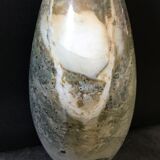 Vase soliflore in natural pierre onyx light green