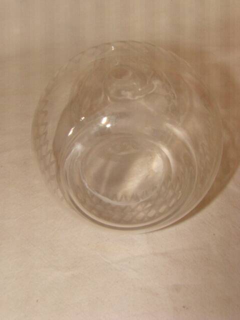 engraved crystal liqueur carafe from the late 19th century