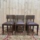 Suite de 6 chaises 1950 attribuée à Gaston Poisson