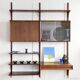 Système de shelving Poul Cadovius, palissandre