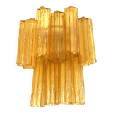 Contemporary Amber “Tronchi” Wall Sconce in Venini Style
