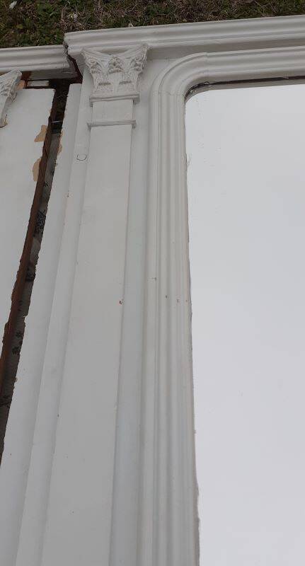 19th century woodwork 2x2 Louis Philippe mirror doors H2.46m L4.5m