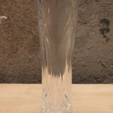 Chiseled glass vase