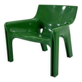 Vicario armchair in green by Vico Magistretti for Artemide, 1970