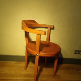 Deco wooden armchair