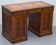 Restored Gothic desk with side bookshelves, drawer, and sloping top by Pugin Gillows.