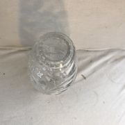 Antique crystal vase cut & polished flower design made in France