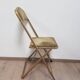 Set of 4 opera theater folding chairs from the 70s two-tone velvet brass