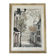 Charmante aquarelle, l’encadré–Sacré-Cœur, Montmartre, Paris