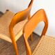 Set of 6 #71 teak chairs by Niels O. Møller, JL. Moller Mid Century
