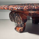 Plat Art Déco tripode en céramique N°267 Jean Luce pour Villeroy & Boch