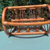 Vintage rattan magazine rack – Natural and retro elegance