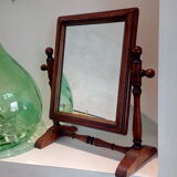 Reclining wood mirror to be laid