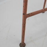 Bauhaus industrial pink coat stand, 1920s