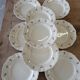 9 old flat plates Digoin Sarreguemines