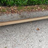 Solid oak farm table raw wood